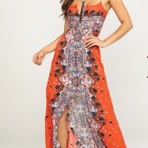 Morning Song Printed Maxi XS color Cherry Song